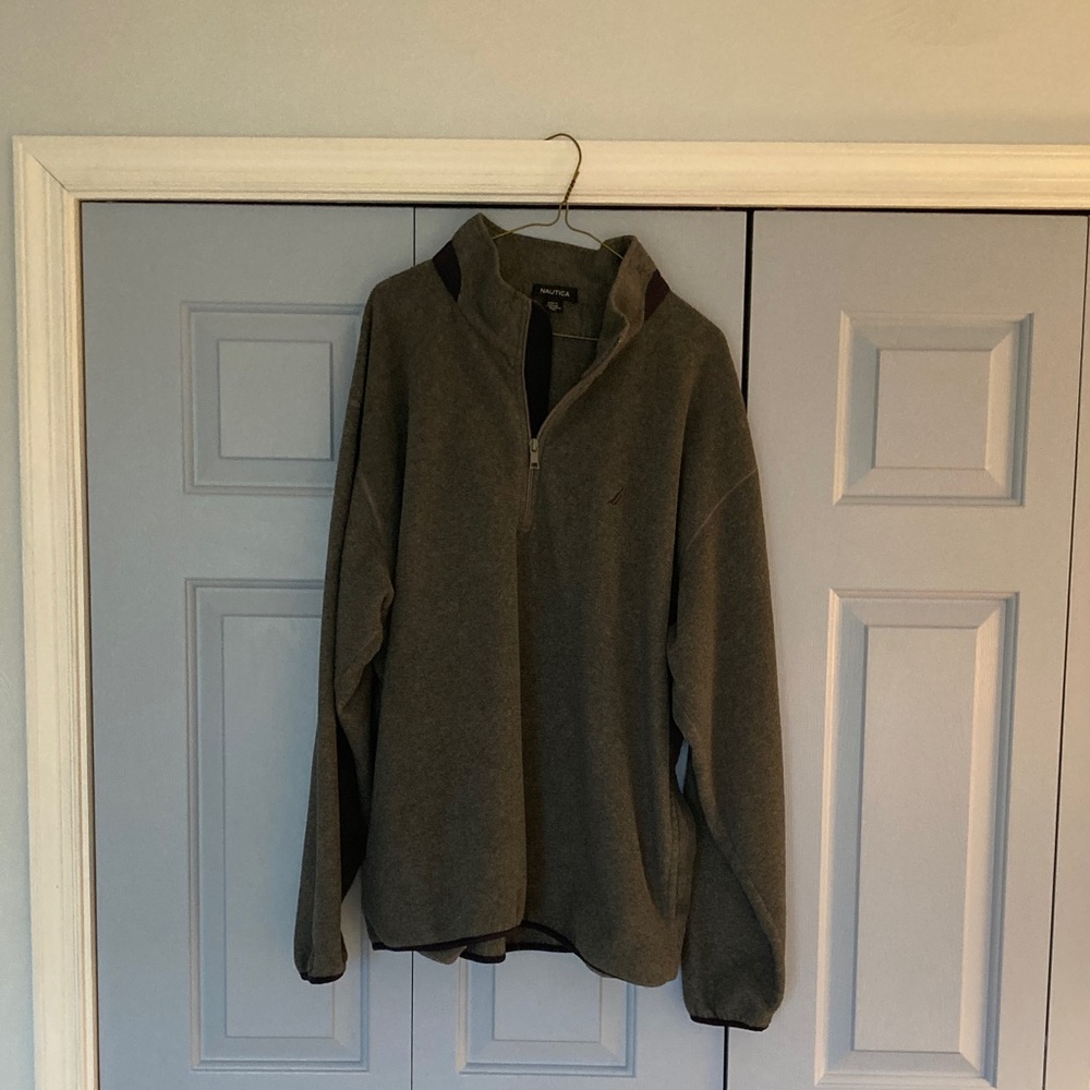 Nautica fleece Men's Gray Zip-Up